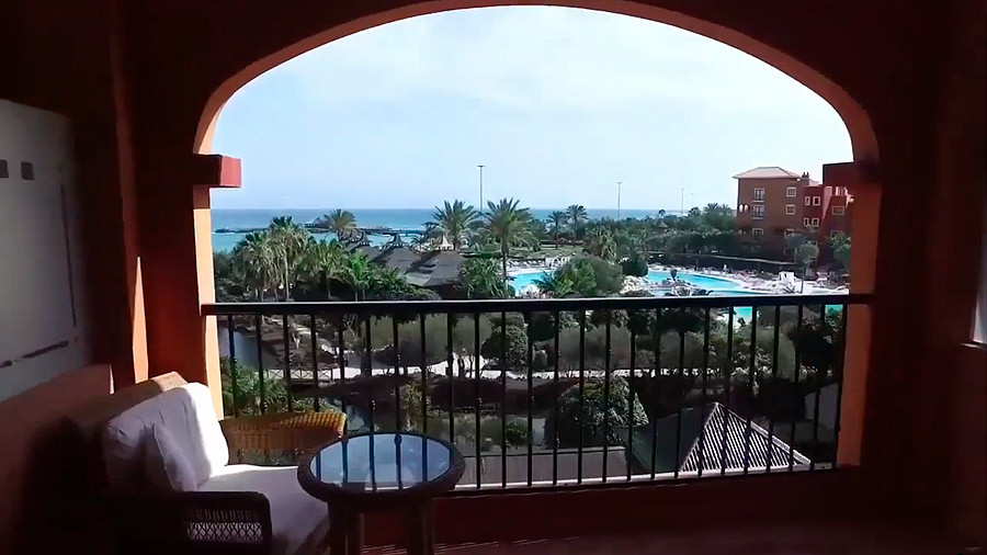 Golfreise Fuerteventura - Hotel Sheraton Golf Spa Resort - Balkon Poolblick / Meerblick